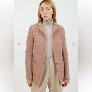 Burberry Textured Blazer in pink